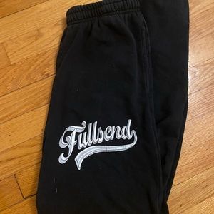 black fullsend sweatpants